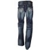 Archaic AFFLICTION Mens Denim Jeans DOUBLE FLEUR WHITE Embroidered